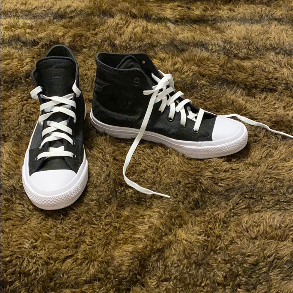 Black Converse High Tops- Chuck Taylor II